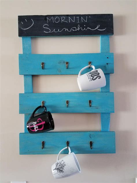 Our stylish dunoon mugs will help you drink your favorite beverage in style. Chalkboard Farmhouse Style Mug Rack | Farmhouse mugs, Diy ...