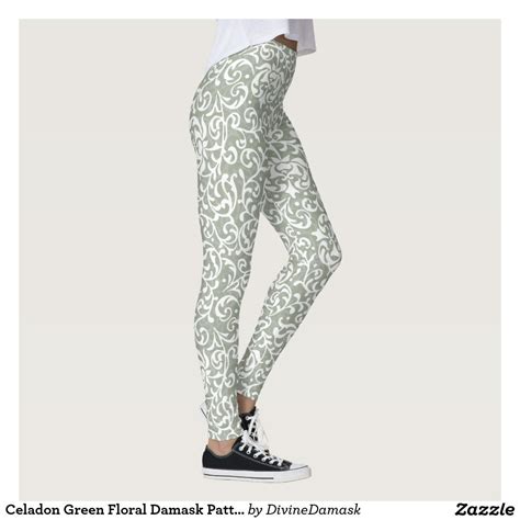 4.2 out of 5 stars 9. Celadon Green Floral Damask Pattern Leggings