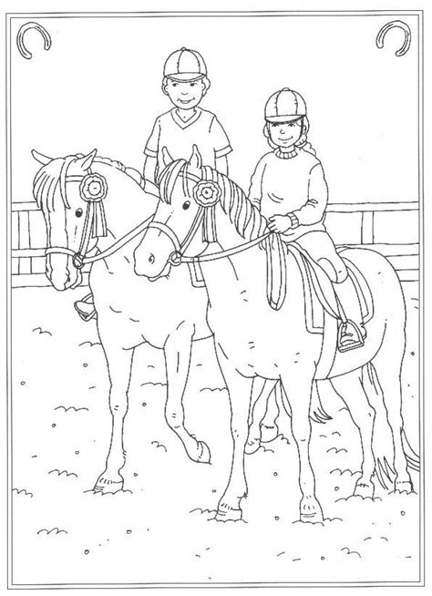 Auf diese weise in ausmalbilder, dúrfen pferde nicht fehlen. Kids-n-fun | 24 Kleurplaten van Op de manege | Kleurplaten ...