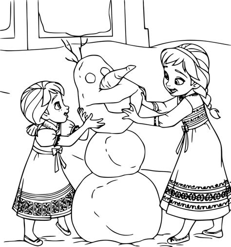 Coloriage princesse elsa à imprimer gratuit. Coloriage petites Elsa et Anna à imprimer