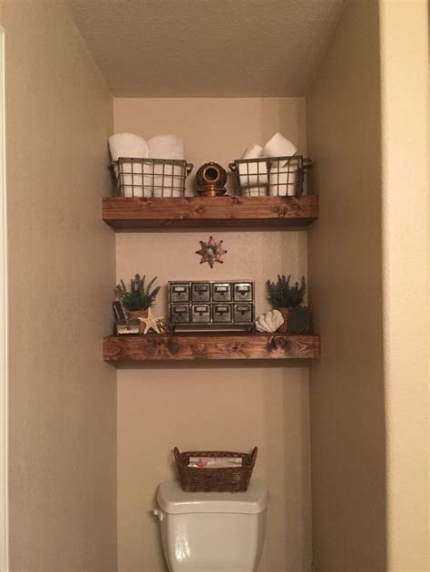 Shop items you love at overstock, with free shipping on everything* and easy returns. Floating shelves above the toilet. Rustic vintage with a ...