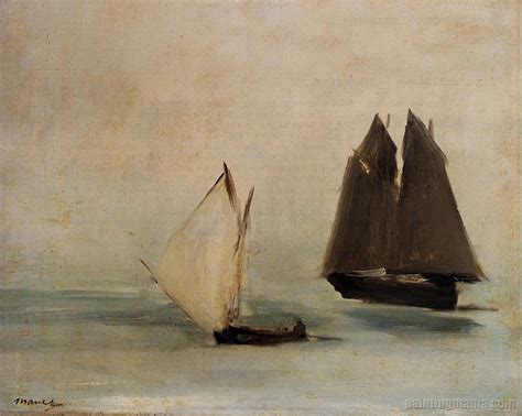 Impressionism and the french landscape, exh. Seascape 1869 - Edouard Manet Paintings