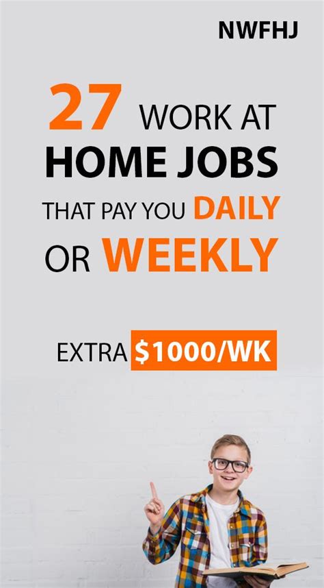 Phone actress jobs that pay weekly. 27 work at home jobs that pay you daily or weekly. Extra ...