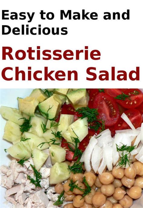 1 55+ easy dinner recipes for busy weeknights. Rotisserie Chicken Salad | Recipe in 2020 | Healthy ...