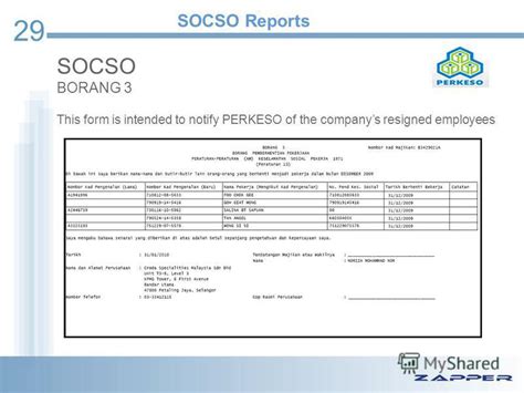 Socso contributions are deducted as a percentage of each ringgit earned. Borang Socso Second Claim