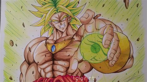 King cold watches planet vegeta through his scouter screen as his fleet. Broly Drawing at GetDrawings | Free download