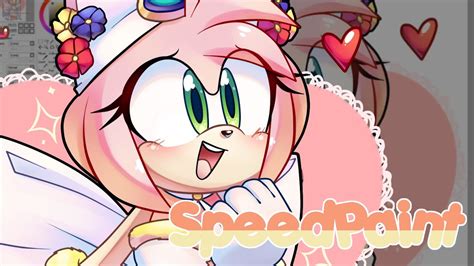 Calculating and working please be patient. Amy Rose Speedpaint - YouTube