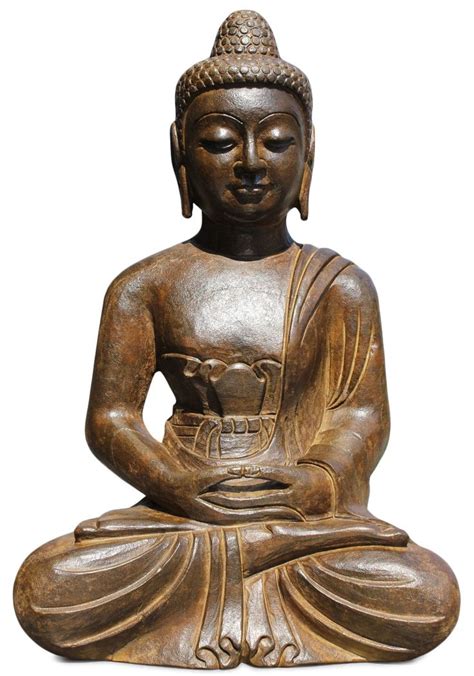 This is a small planter but it makes a big impact! 60 cm große Buddha Figur aus Naturstein für den besonderen ...