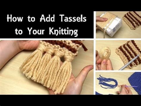 There are two needles to move around, and yarn that looks like it could snag into ready to knit a scarf? How to Add Tassels to your Knitting, Easy Tutorial for ...