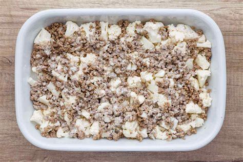 Ground beef is a cheap, and is always going on sale. Loaded Cauliflower Ground Beef Casserole (Paleo-Friendly ...