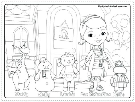 Here's another coloring page of dottie having fun with her friends. Doc Mcstuffins Lambie Coloring Pages at GetDrawings | Free ...