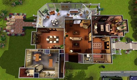 Basement make this home irresistible. Mod The Sims - Halliwell Manor | blueprints of imaginary ...