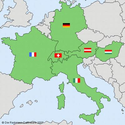 Frankreich, das der größe nach 41. Übersicht der Radwege in Europa