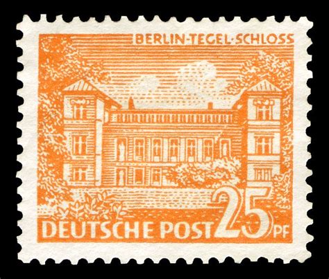 Tracking and many more features! Briefmarke Deutsche Post Berlin - Tegel-Schloss