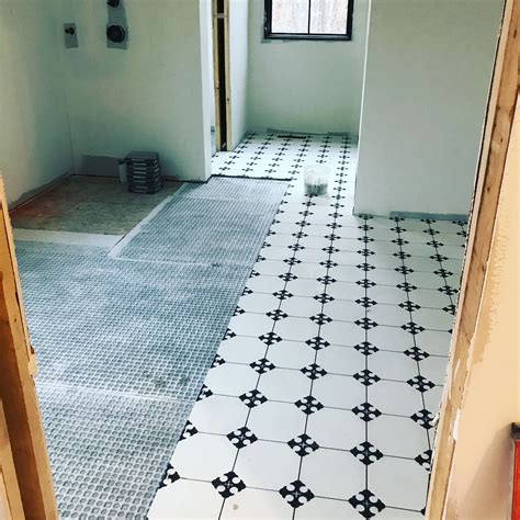 Once you have a location (or locations) picked out, it's time to narrow down the types of bathroom tiles that are best suited for. So excited to walk in today and see tile going down ...