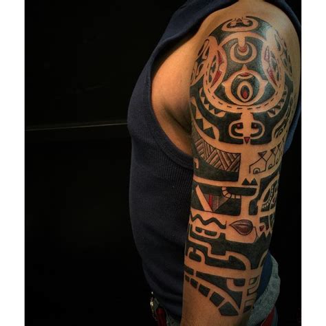 Maybe you would like to learn more about one of these? Awesome sleeve tattoo by shop graduate and artist Pete. Click on the image for more information ...