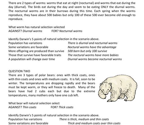 Students who were then studying in uk. Darwin's Natural Selection Worksheet Answer Key - Riz Books