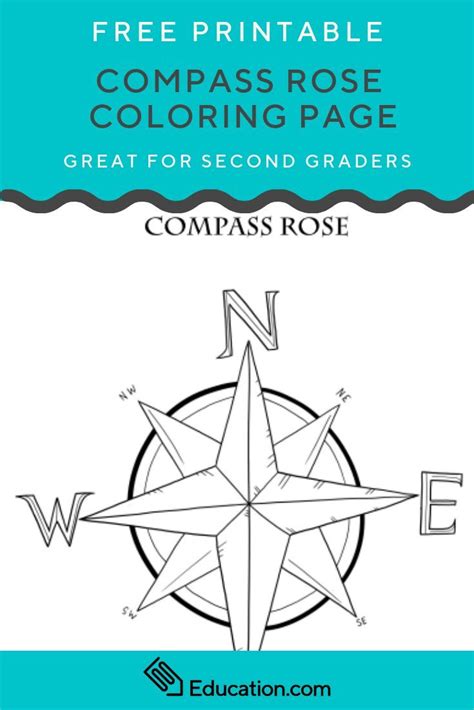 ✓ free for commercial use ✓ high quality images. Compass Rose Coloring Page | Rose coloring pages, Compass ...