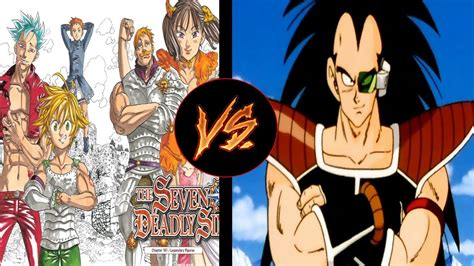 Dragon ball gt vs dragon ball super characters: Raditz vs The Seven Deadly Sins - YouTube