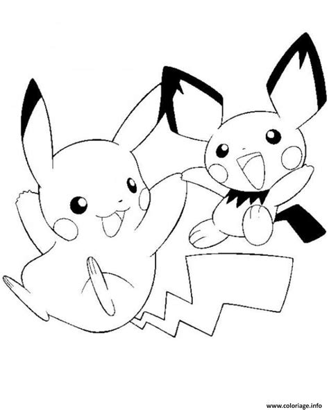 Pikachu peut évoluer en raichu à l'aide d'une pierre foudre. Coloriage Pikachu S Printable9861 Dessin Pikachu à imprimer