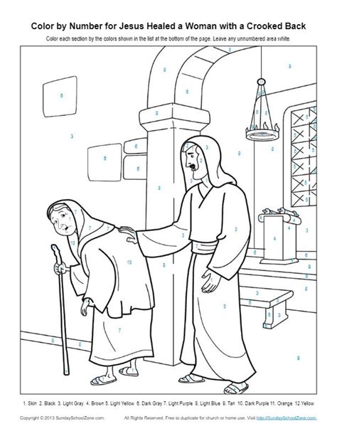 Download and print free reading the bible coloring pages to keep little hands occupied at home; Color by Number Bible Coloring Pages on Sunday School Zone ...