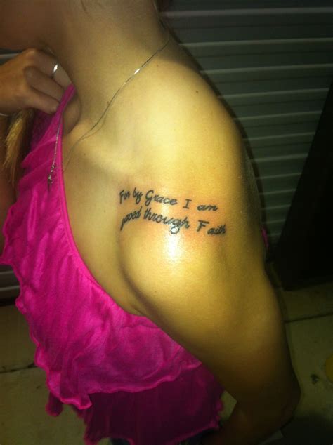 24,803 likes · 3 talking about this · 2,732 were here. Shoulder tattoo. "For by Grace I am saved through Faith ...