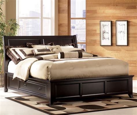 Manga wall room design pinterest pins dimensions of king. Martini Suite Cal King Panel Platform Bed with Side Drawer ...