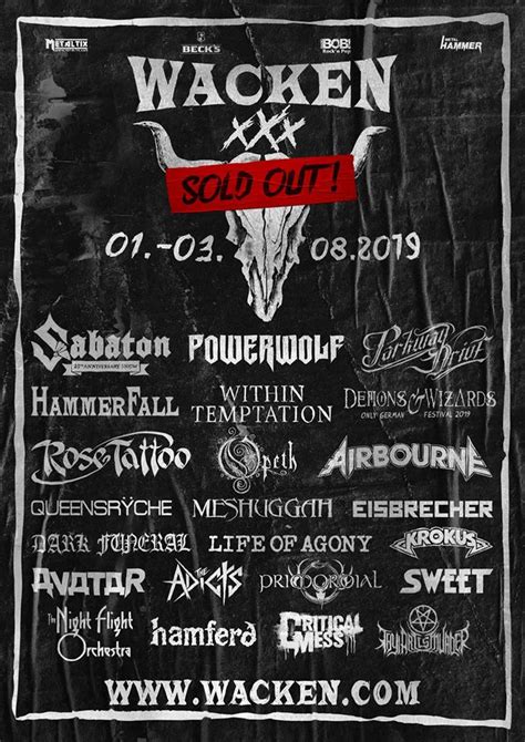 Stammzellenspender auf dem festival gewinnen. Wacken Open Air: il bill aggiornato della XXX edizione ...