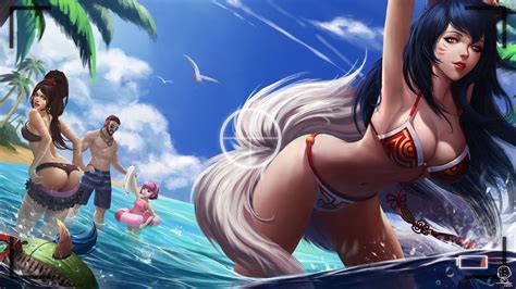 Don't mess with yordle | league of legends: Beach Pool Party League of Legends 3840x2160 | League of ...