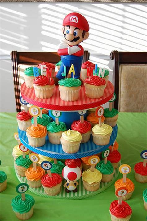 This super mario birthday party is level up fun—full of super mario party ideas, food, cake, diy decorations and. Cake Mario Cake Decorations Super Mario Party supplies for ...