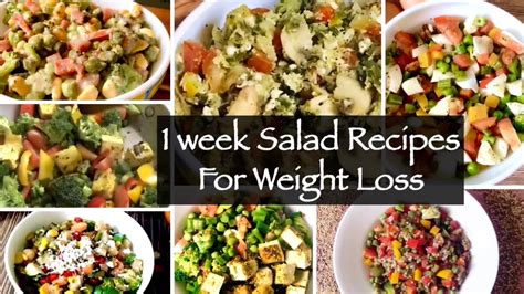 You'll also feel full thanks to the high fiber in these recipes, which is an important nutrient if you're looking to slim down. 1 Week Salad Recipe | 7 Healthy Quick and Easy Indian ...