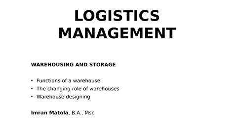 Additional services and information for missiology: (PDF) Introduction to Warehousing