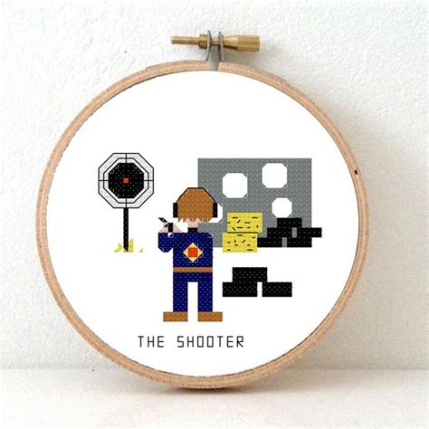 If you are looking for a perfect housewarming gift. Shooter cross stitch pattern | 100+ different people cross ...