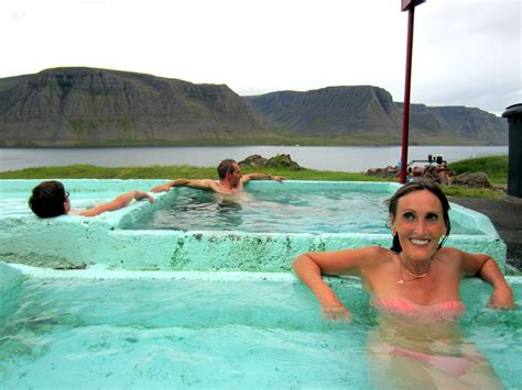 Also try jumping up and down on the pebble shelf pool. Hot Pools in the Westfjords of Iceland - a Selection of ...