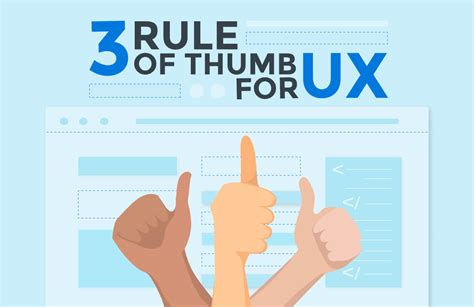 Rule of thumb meaning | synonyms a principle that is kept to a guide that is based on practice rather than theory a general principle that comes through. 3 Most Crucial Rule of Thumb for UX | eGHL