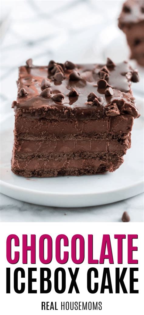 Fill the cake with easy chocolate mousse and cover it with chocolate ganache. Easy chocolate icebox cake made with chocolate mousse ...