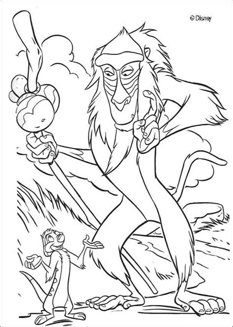 The lion king coloring pages. The Lion King coloring pages - Timon and Rafiki | Disney ...