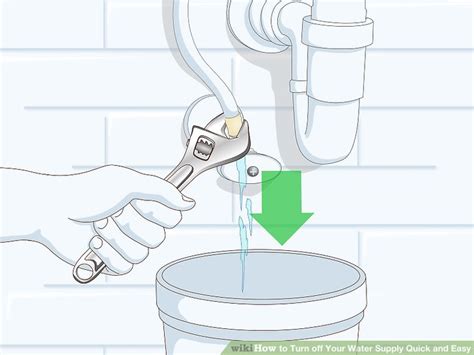 It may be hidden by if you're leaving the house for an extended period, or you hear hissing coming from the heater, you should also turn off the gas valve in the gas supply line. 3 Ways to Turn Off Your Water Supply Quick and Easy - wikiHow