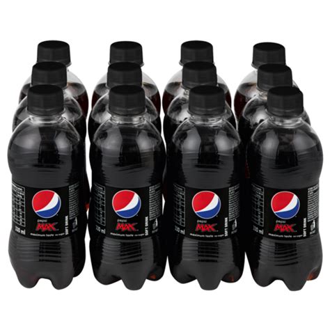 Pepsi Max Soft Drink Bottles 12 x 330ml | Flavoured Soft Drinks | Soft Drinks | Drinks | Shoprite ZA