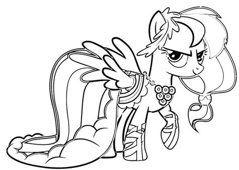 If you still remember the story, you must not forget about a creature whose task is maintaining the weather. Mlp Rainbow Dash Coloring Pages | Kolorowanki