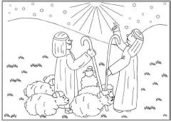Kies en print een kleurplaat van een tafereel van het bijbelse kerstverhaal, de geboorte van jezus. Kleurplaten Kerstverhaal Herders - Kleurplaten ...