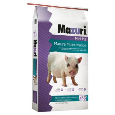 Bag, 1474 is rated 4.9 out of 5 by 266. Mazuri Mini Pig Mature Maintenance, 25 lb., 3005274-203 at ...