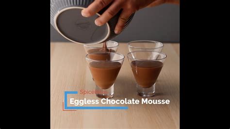 Make this healthy and nutritious recipe of eggless chocolate mousse at your home and share your experiences with us in the comments section below. Spice Bites: Eggless Chocolate Mousse - YouTube