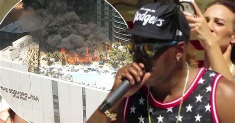Hey there, booty calls players! Coolio judges BOOTY SHAKING contest as fire burns at hotel ...