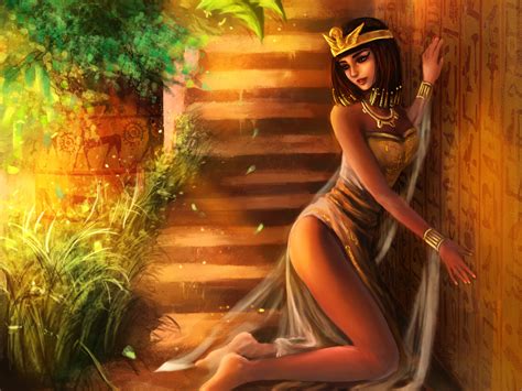 Download our free software and turn videos into your desktop wallpaper! fantasy, Women, Females, Girls, Sexy, Babes, Egyptian, Legs, Art Wallpapers HD / Desktop and ...