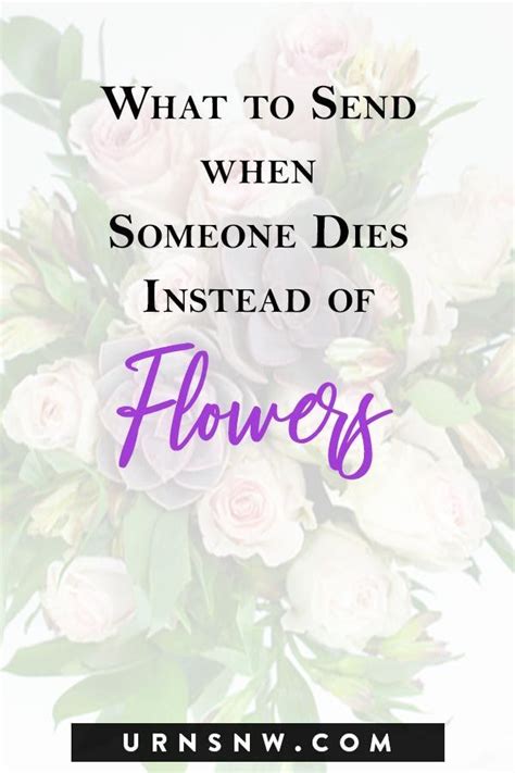 What should you send when someone dies, instead of flowers? Pin on Grief Group Board