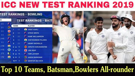 Icc top 100 bowlers rankings. ICC Announce New Test Ranking || Top 10 Teams, Batsman ...