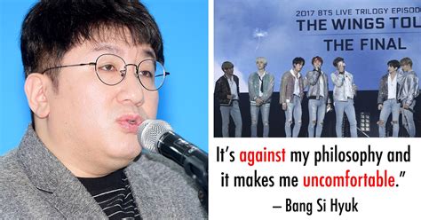 Bang si hyuk tama yan wag ka munang mag pa concert dito sa ph wala p.a kaming ipon eh pero kung gusto mo talagang mag paconcert dito pwede. Bang Si Hyuk Does NOT Want To Be Called "BTS' Father" - It ...