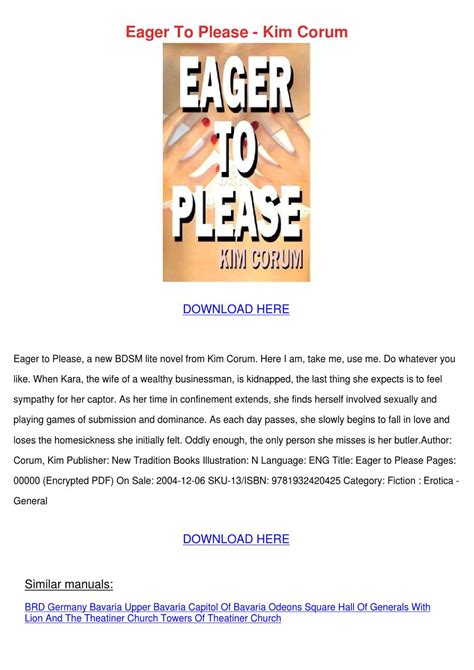 Fast streaming fakeagent eager to please! Eager To Please Kim Corum by ArleneAdam - issuu