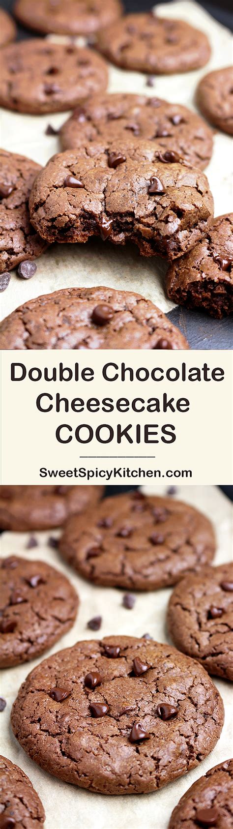 Check spelling or type a new query. Double Chocolate Cheesecake Cookies - Sweet Spicy Kitchen